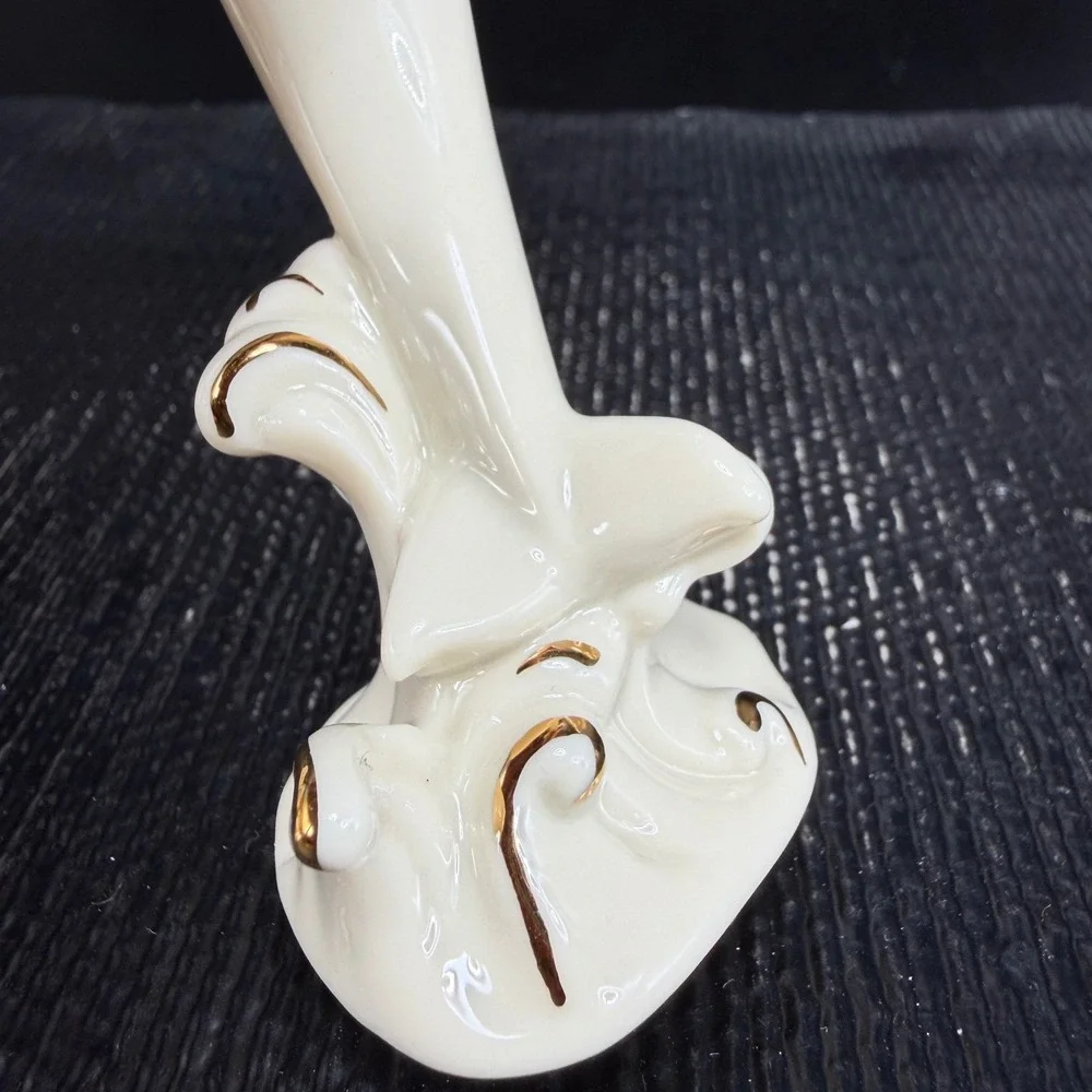 Lenox‎ Dolphin Figurine Ivory China Gold Trim Handcrafted Nautical Decor 4 Inch